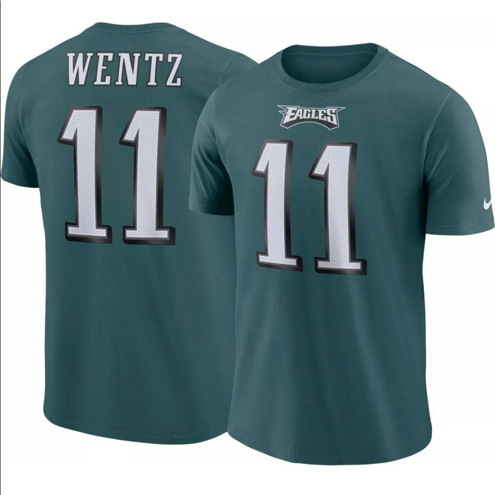NFL Nike Eagles Carson Wentz T-Shirt Jersey NWT
